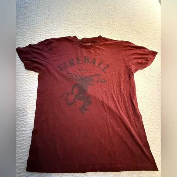 Fireball Whiskey Red Graphic T-Shirt - Picture 1 of 5